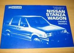 1987 Nissan Stanza Wagon Owner's Manual