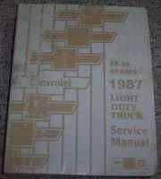 1987 Chevrolet Light Duty Truck 10-30 Series Service Manual