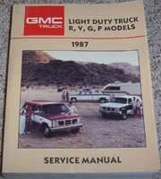 1987 GMC Suburban, Rally, Vandura & Light Duty Truck R, V, G, P Models Service Manual