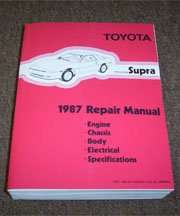 1987 Toyota Supra Service Repair Manual
