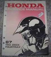 1987 Honda Fourtrax TRX250X Service Manual