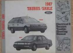 1987 Ford Taurus Electrical Wiring Diagrams Troubleshooting Manual