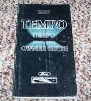 1987 Ford Tempo Owner's Manual