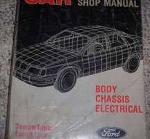1987 Mercury Topaz & Lynx Body, Chassis & Electrical Service Manual