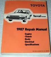 1987 Toyota Tercel Sedan Service Repair Manual
