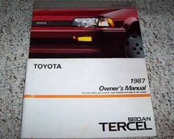 1987 Toyota Tercel Sedan Owner's Manual Set