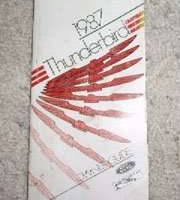 1987 Ford Thunderbird Owner's Manual