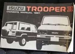 1987 Isuzu Trooper II Owner's Manual