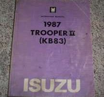 1987 Isuzu Trooper II Service Manual