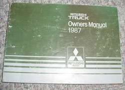 1987 Mitsubishi Truck Owner's Manual