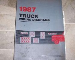 1987 Ford Econoline E-150, E-250 & E-350 Large Format Wiring Diagrams Manual