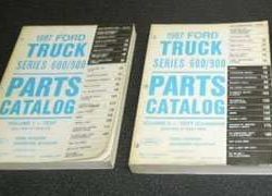 1987 Ford F-600 Truck Parts Catalog Text