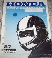 1987 Honda Magna VF700C Motorcycle Owner's Manual