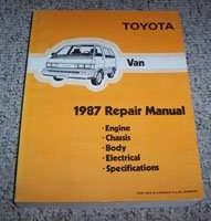 1987 Toyota Van Service Repair Manual
