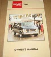 1987 GMC Vandura & Rally Owner's Manual