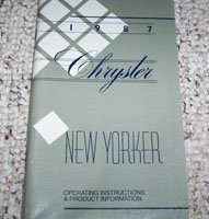 1987 Chrysler New Yorker Owner's Manual