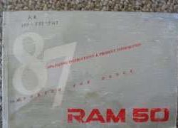 1987 Dodge Ram 50 Owner's Manual