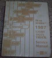 1987 Chevrolet Van Service Manual