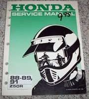 1988 Honda Z50R Motorcycle Service Manual