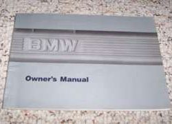 1988 BMW M3 Owner's Manual