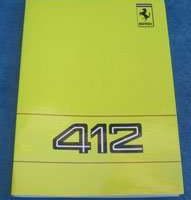 1989 Ferrari 412 Owner's Manual