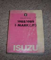 1988 Isuzu I-Mark Service Manual