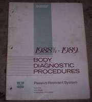 1989 Dodge Ram Raider Passive Restraint System Body Diagnostic Procedures