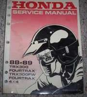 1988 Honda Fourtrax TRX300 & Fourtrax 4X4 TRX300FW Service Manual