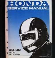 1988 Honda VTR250 Motorcycle Service Manual