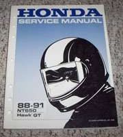 1989 Honda Hawk GT NT650 Motorcycle Shop Service Manual