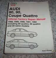 1989 Audi 80, 90, & Coupe Quattro Service Manual