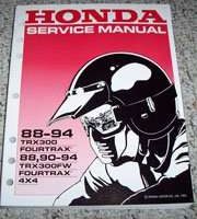 1991 Honda TRX300 Fourtrax & TRX300FW Fourtrax 4X4 Shop Service Repair Manual