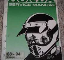 1990 Honda XR600R Motorcycle Shop Service Manual