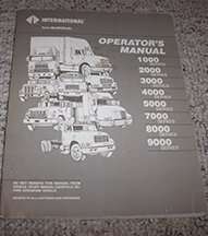 1989 International 5070 5000 Paystar Series Truck Chassis Operator's Manual