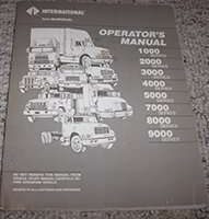 1992 International 5070 5000 Paystar Series Truck Chassis Operator's Manual