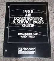 1988 Eagle Vista Air Conditioning & Service Parts Guide