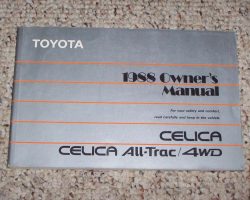 1988 Toyota Celica & Celica All-Trac/4WD Owner's Manual