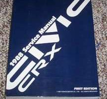 1988 Honda Civic CRX Service Manual