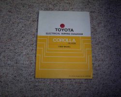 1988 Toyota Corolla FX & FX16 Electrical Wiring Diagram Manual