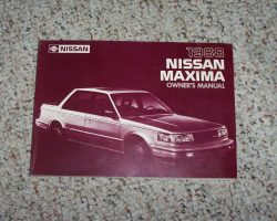 1988 Nissan Maxima Owner's Manual