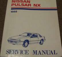 1988 Nissan Pulsar NX Service Manual