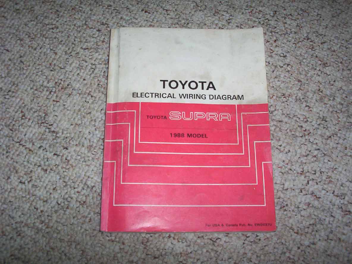 1988 Toyota Supra Electrical Wiring Diagram Manual DIY Repair Manuals