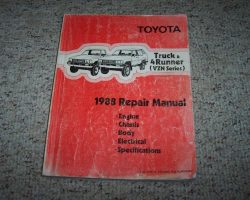 1988 Toyota Truck V6 Service Manual Supplement