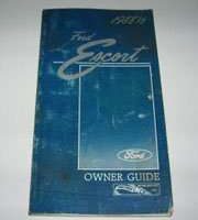 1988.5 Ford Escort Owner's Manual