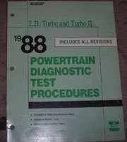 1988 Dodge 600 2.2L Turbo & Turbo II Engines Powertrain Diagnostic Test Procedures