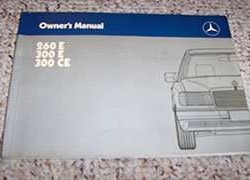 1988 Mercedes Benz 260E, 300E & 300CE Owner's Manual