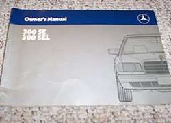 1988 Mercedes Benz 300SE & 300SEL Owner's Manual