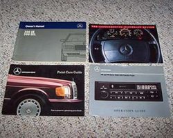 1988 Mercedes Benz 300SE & 300SEL Owner's Manual Set