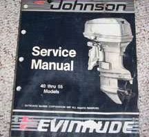 1988 Johnson Evinrude 40 HP Models Service Manual