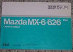 1988 Mazda MX-6 & 626 Owner's Manual